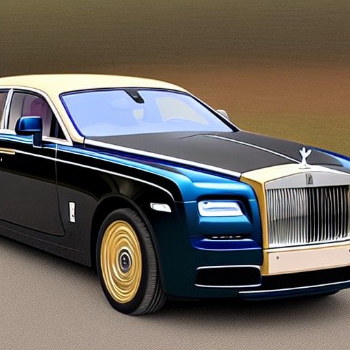 A Rolls Royce made of gold - AI Generated Artwork - NightCafe Creator