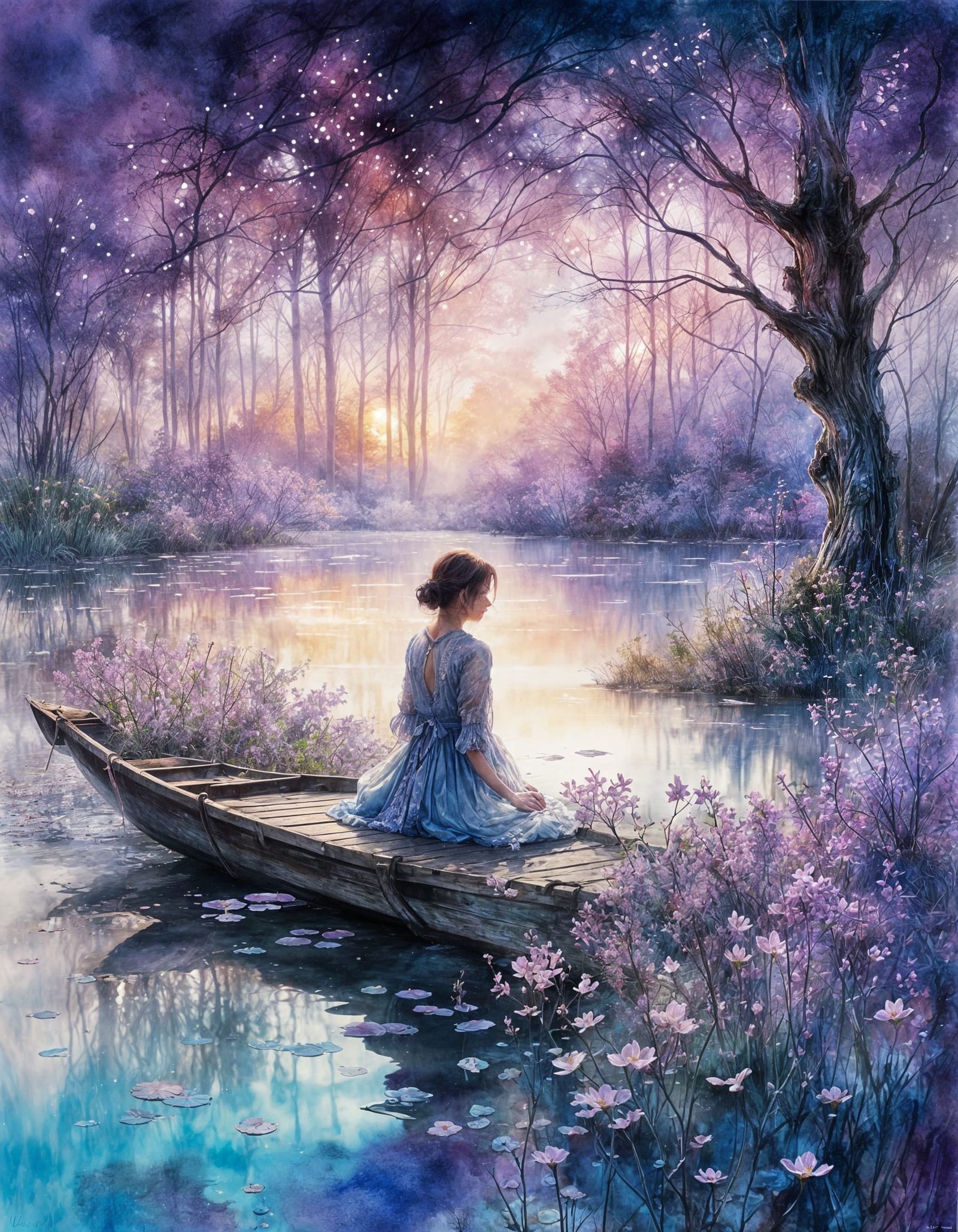 Wistful Ponderment  by @Jasmine Liu