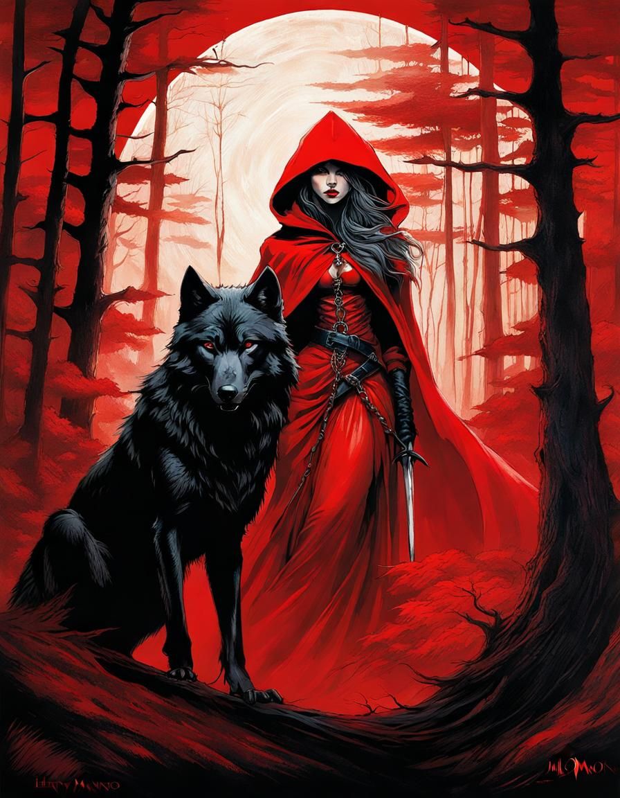 Red Riding Hood - Ai Generated Artwork - Nightcafe Creator