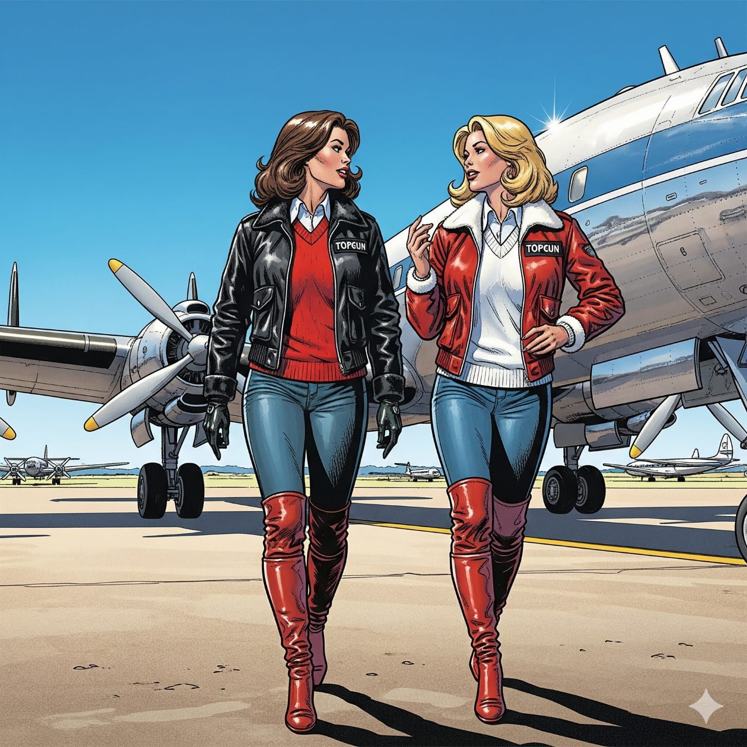 Capt. Vic and Capt. Kate Love Flying the Super Connie