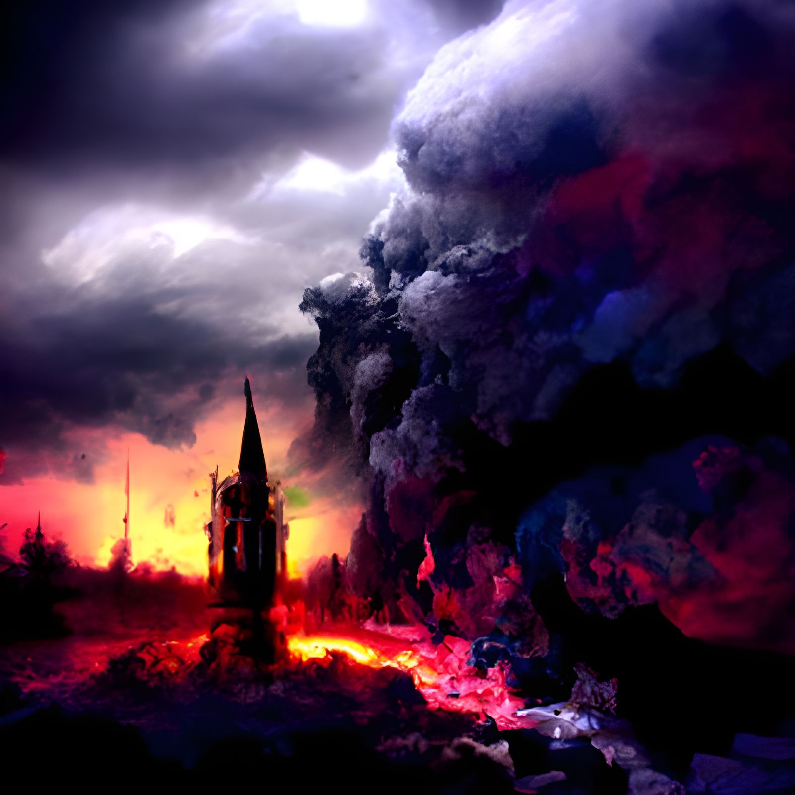 Armageddon Days Are Here Again gothic art baroque mysterious colorful