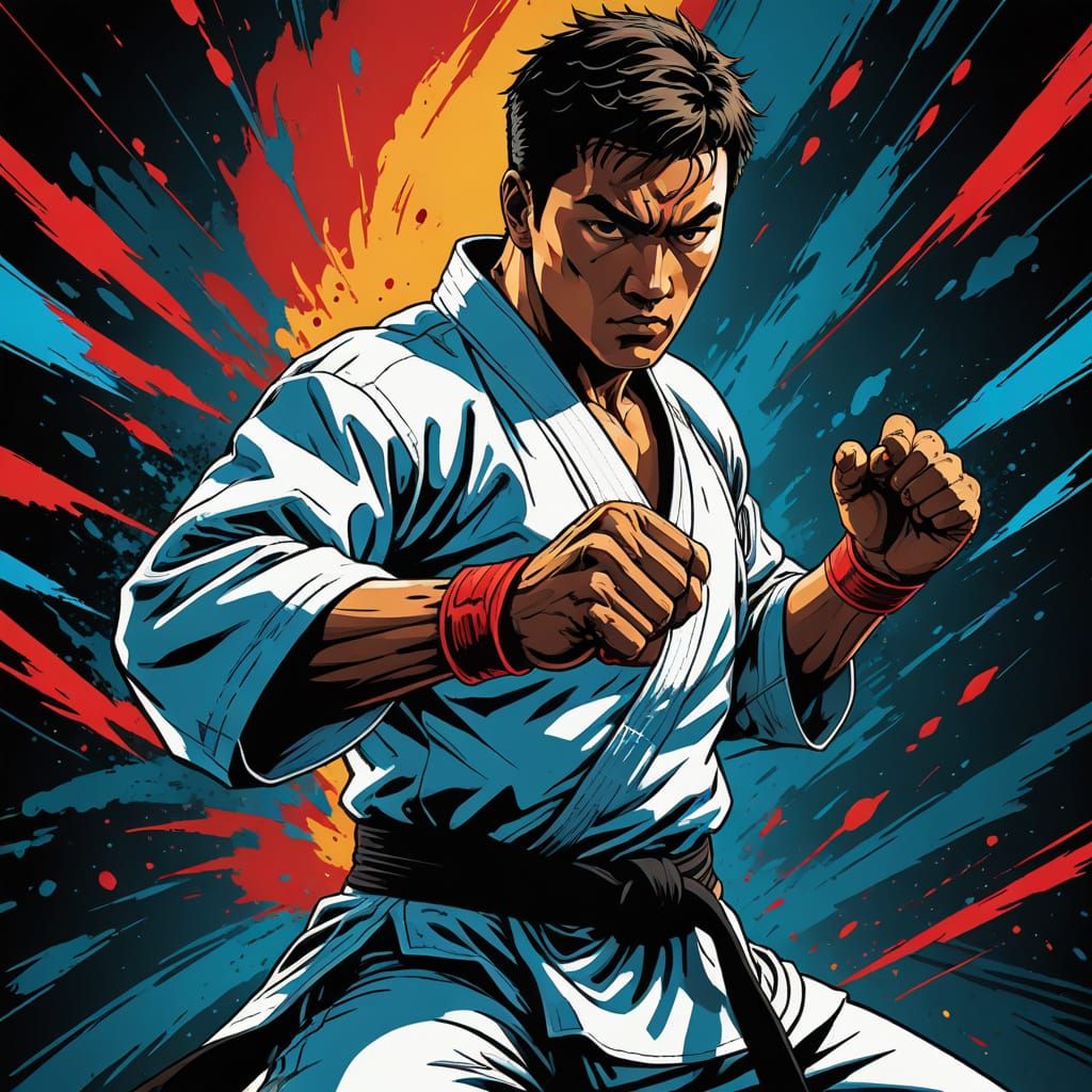 Empty hand,  karate   by @Onion3D