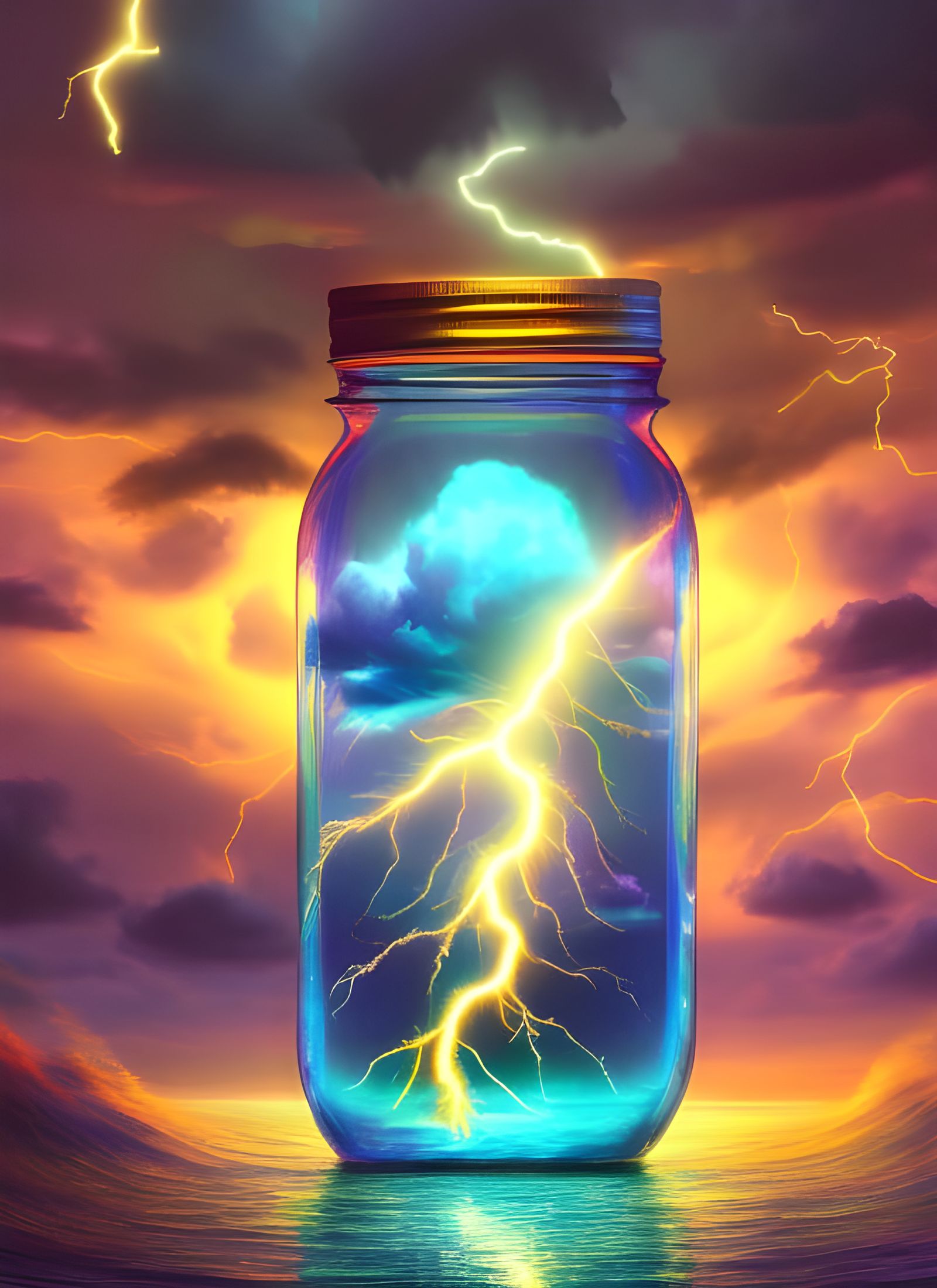 Lightning in the Jar  by @SirHeckerich