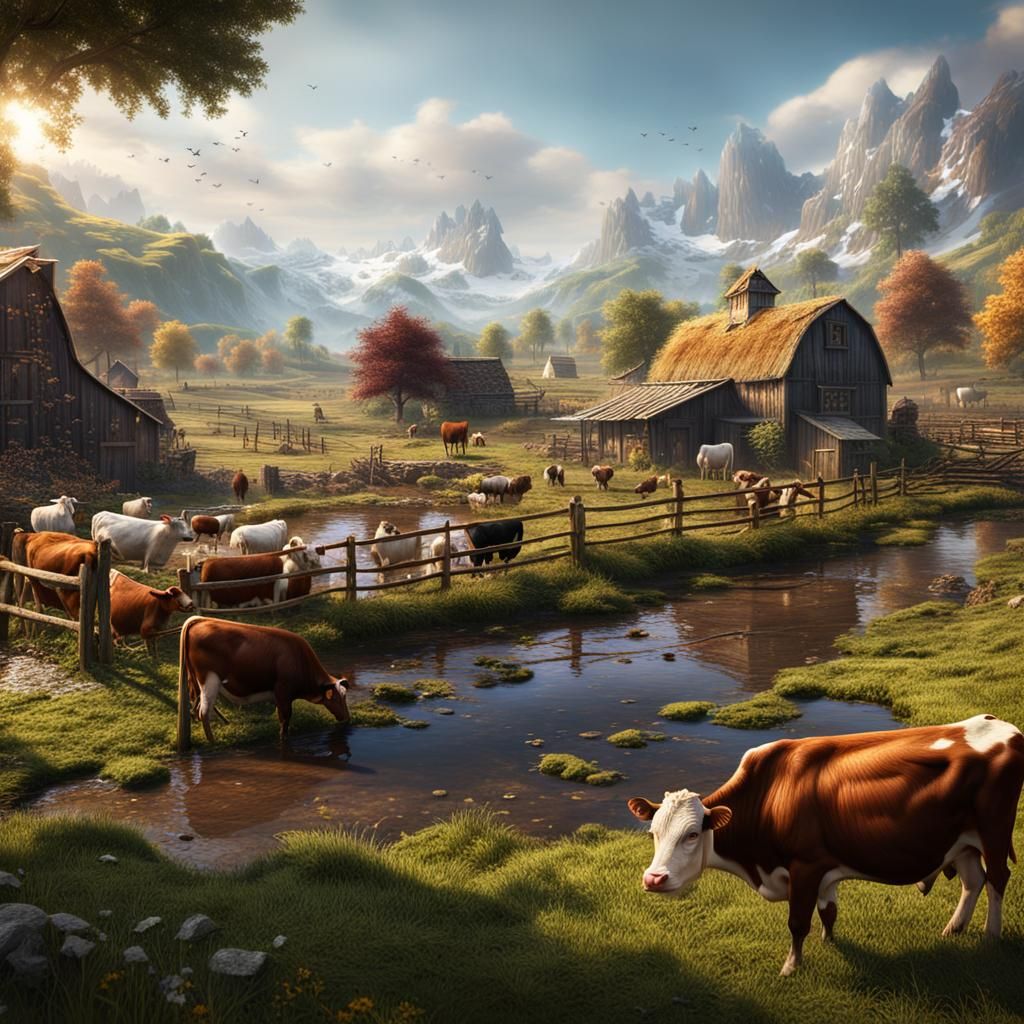 Farm Life  by @nishinishand