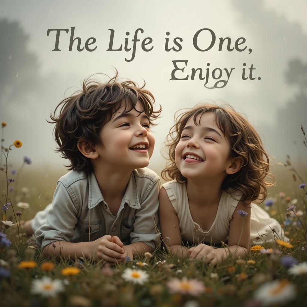 The Life is One, Enjoy it 👍😁