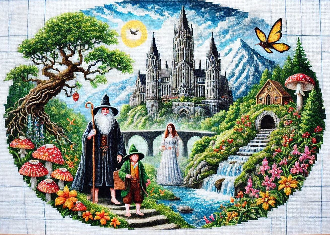 Lord of the Rings in cross-stitch #2
