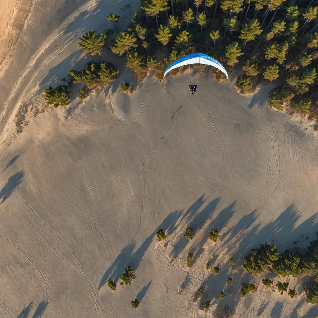 North Carolina in the morning, the sun rising off the sand d...