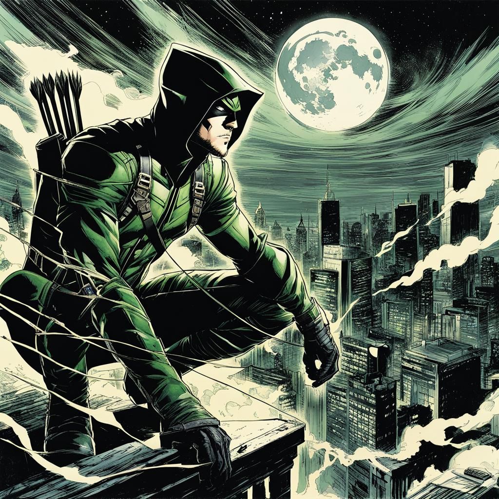 Green Arrow - AI Generated Artwork - NightCafe Creator