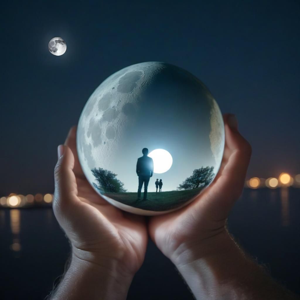 A orb contains a beautiful, small world.