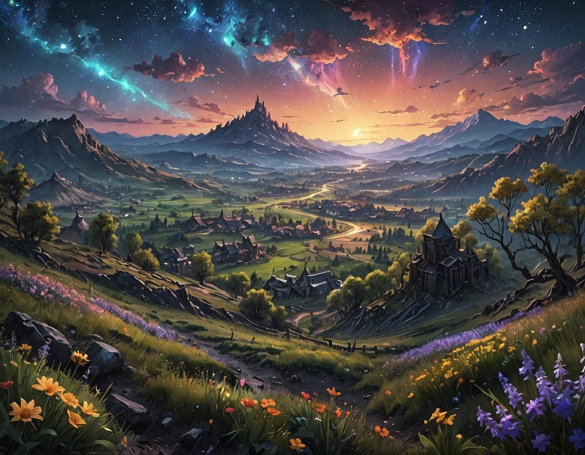 Night time landscape   by @Chennie