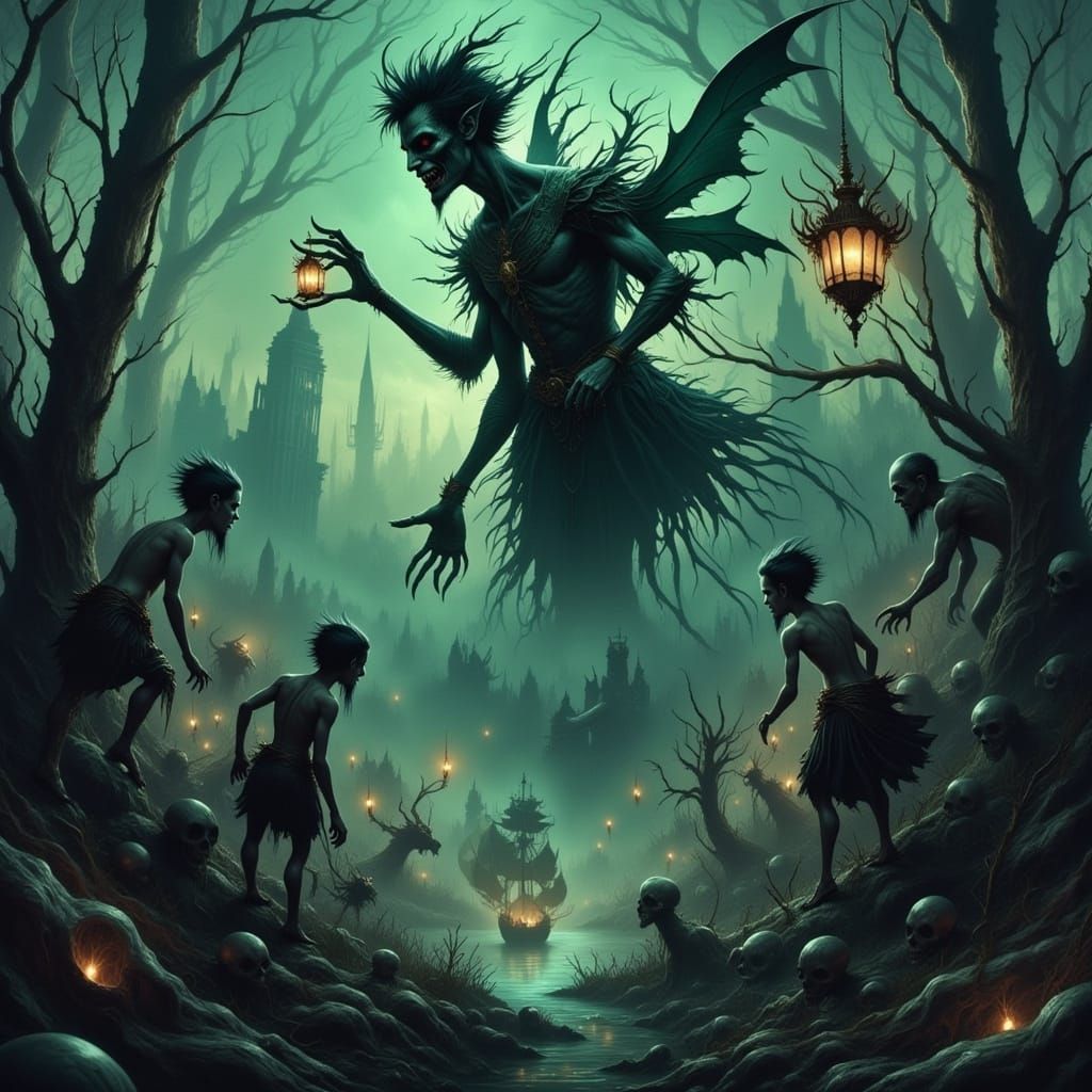 Dark Neverland: Twisted Peter Pan in a Haunting, Gigeresque ...