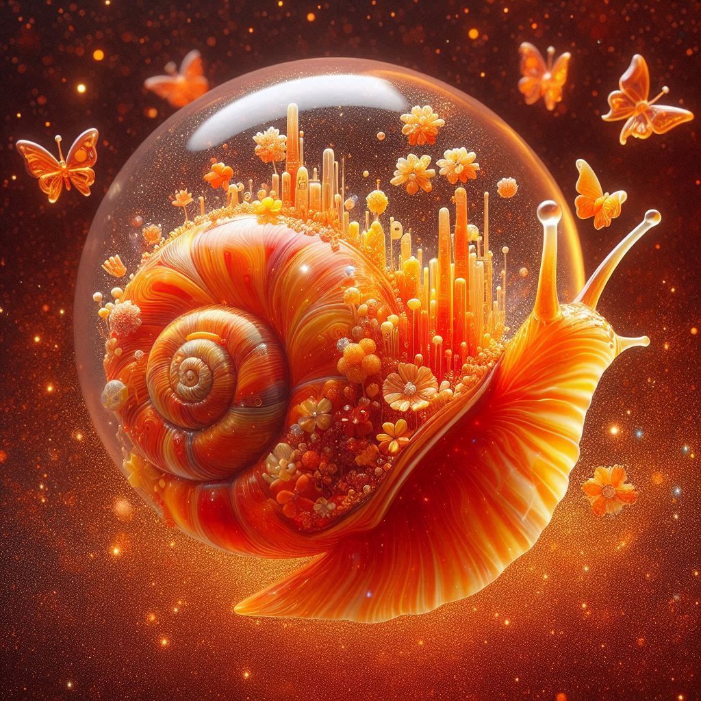 Orange snail