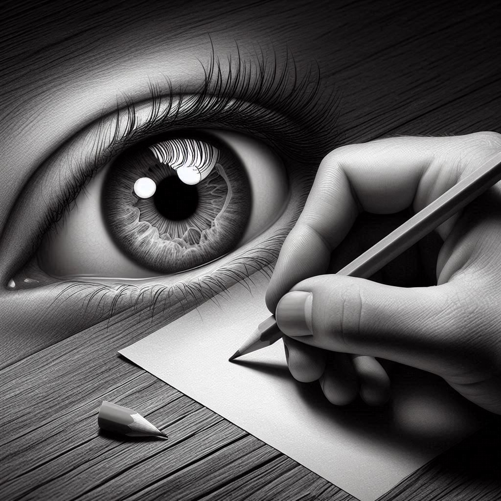 Drawing of an eye