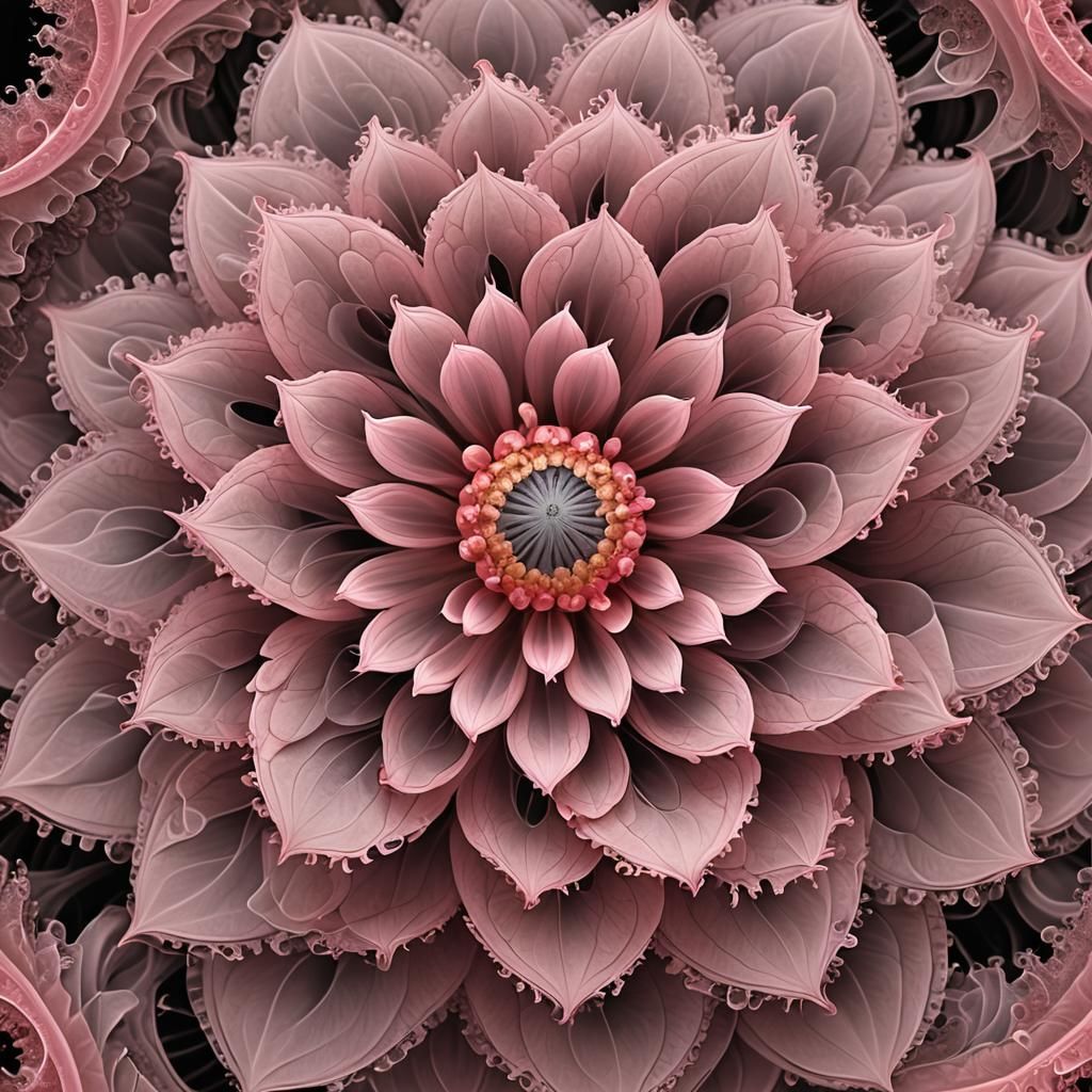 Pink Fractal Flower