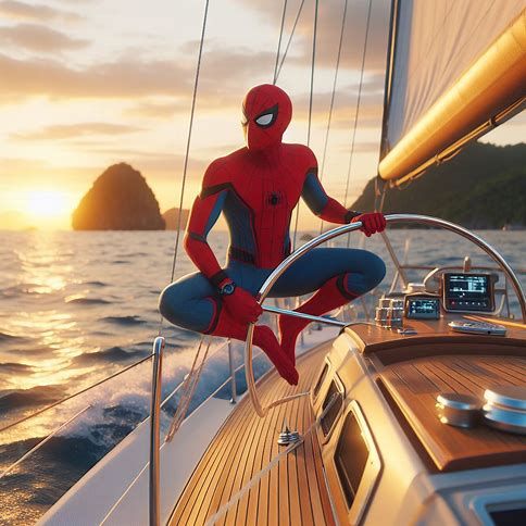 Spiderman on holiday