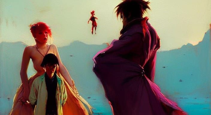 "You Just Don't Care" epic surreal action masterpiece by Stu...