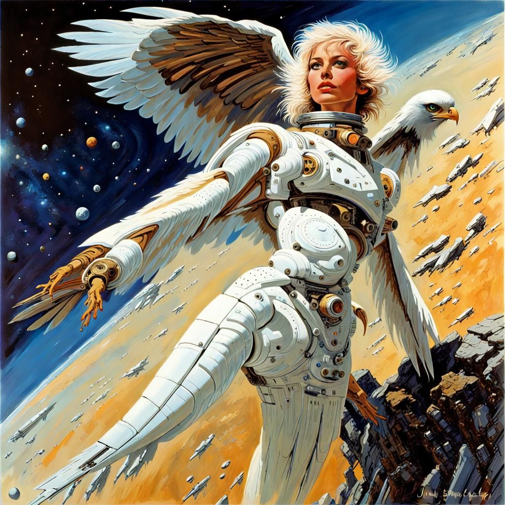 Eagle scout of space full cyber enhancements