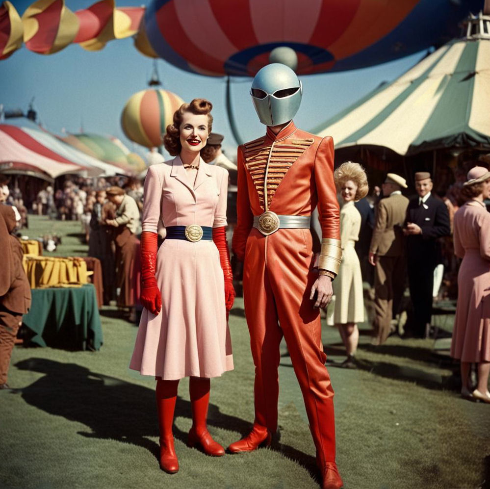 Marjorie Starr and Red Rocket, California Space Fair 1930s