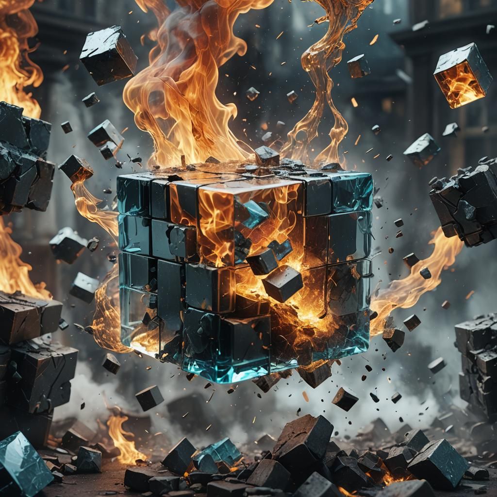 shattering glass