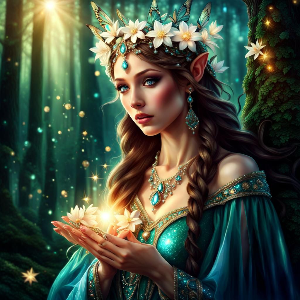 Shayleigh The Woodland Elf - AI Generated Artwork - NightCafe Creator