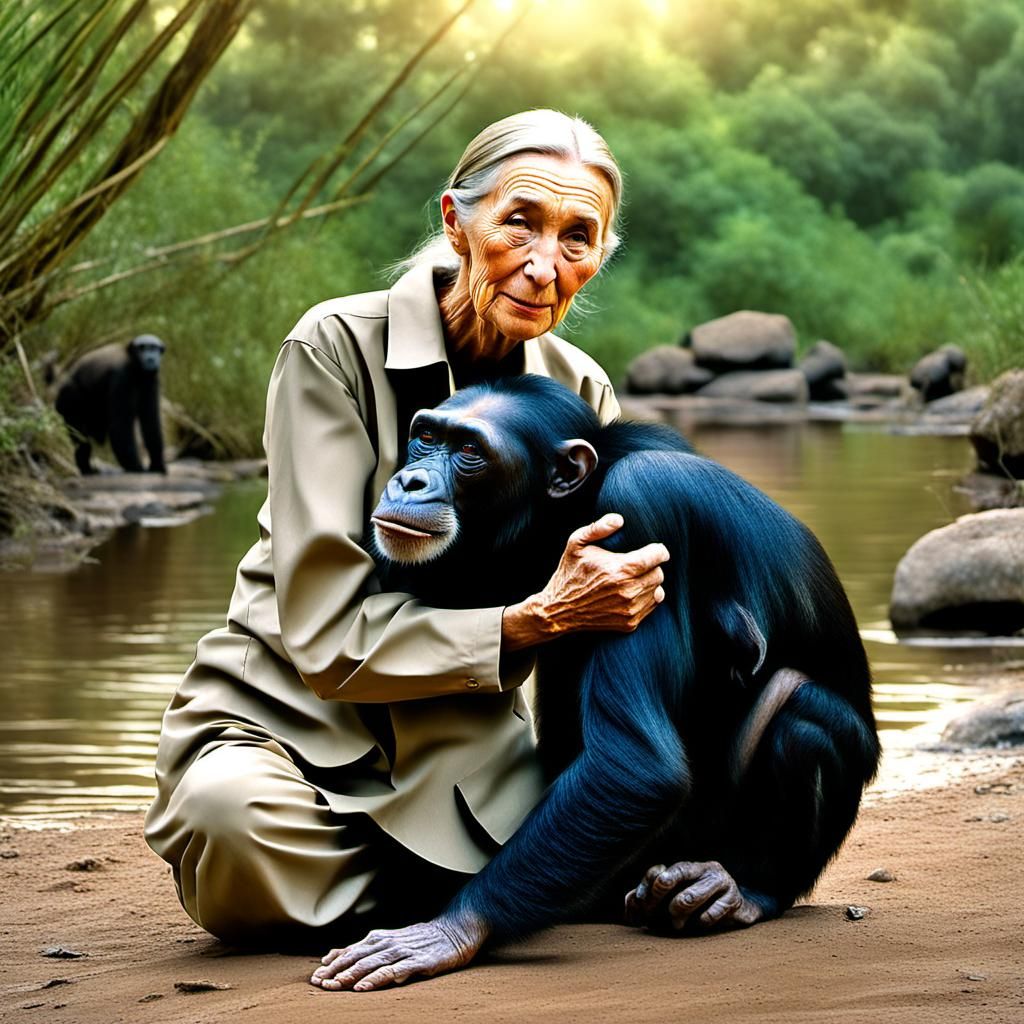 Scientist Dr. Jane Goodall  by @BBlue