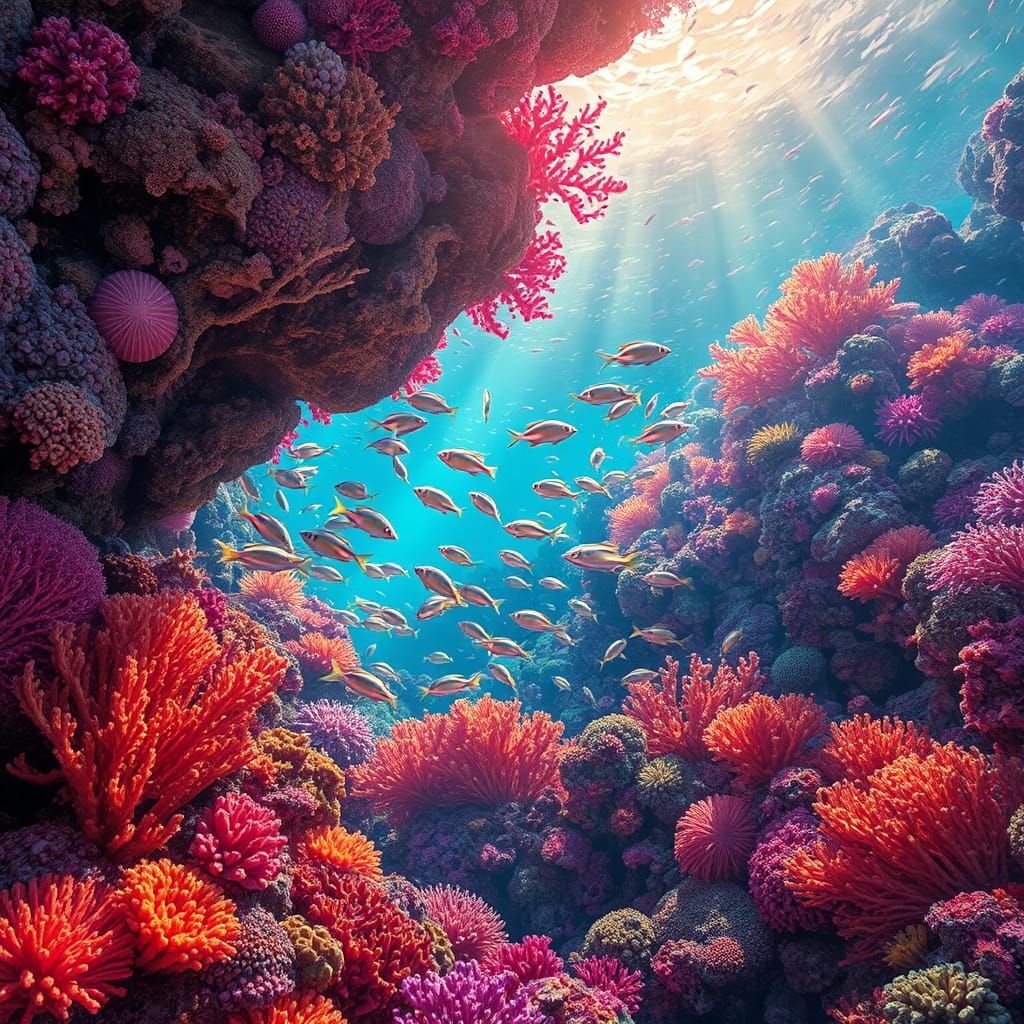 coral reef  by @kk