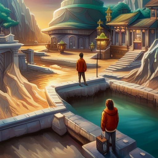 standing at the gates of dreamland, floating islands, talkin...