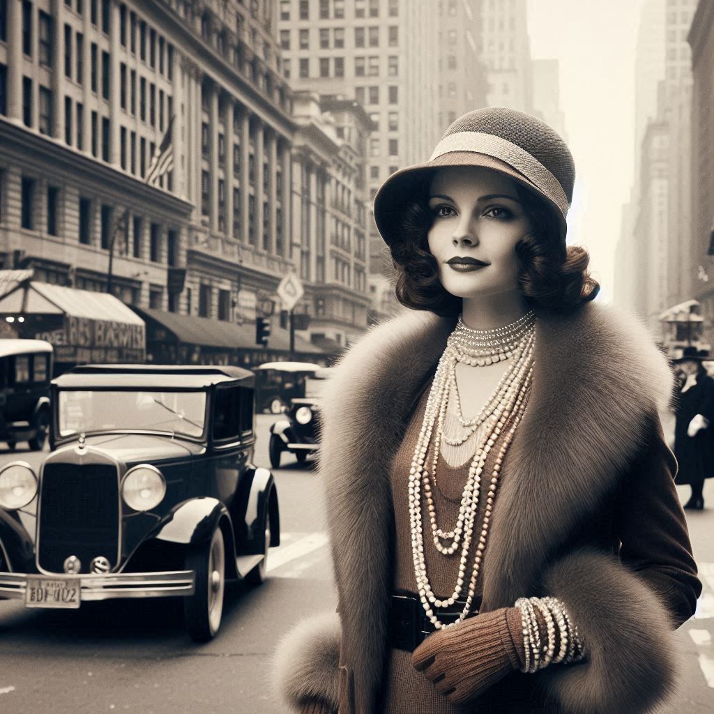 A woman in 1930s NYC