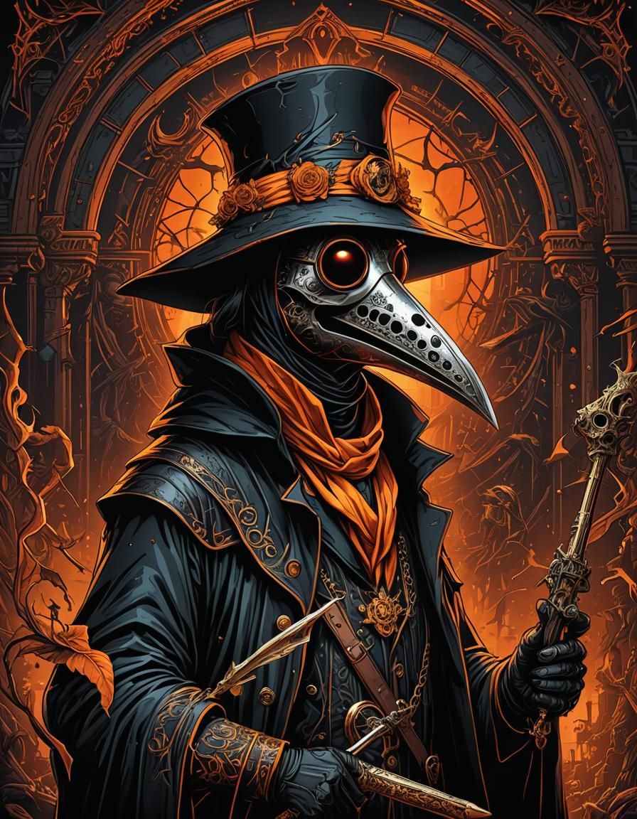 a plague doctor.  by @Sunsol