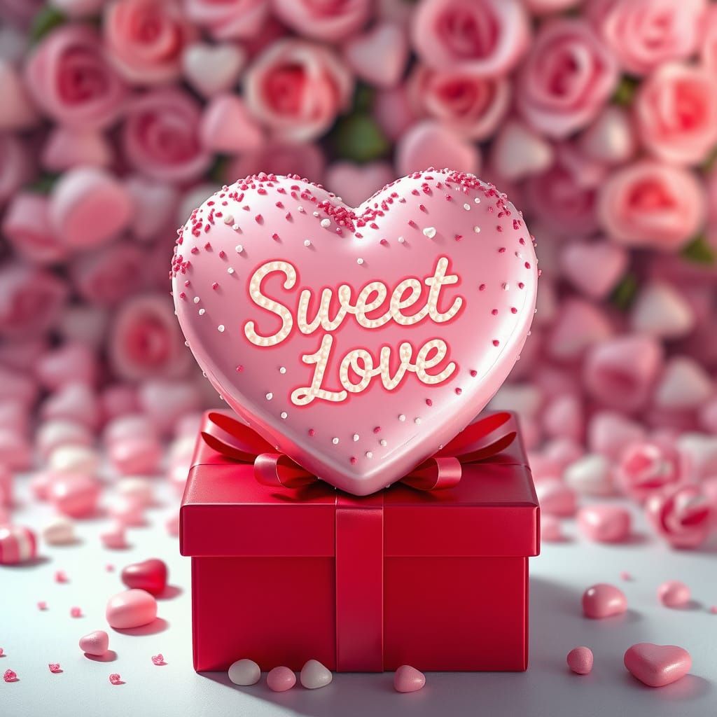 Sweet love candy heart  by @Neverland