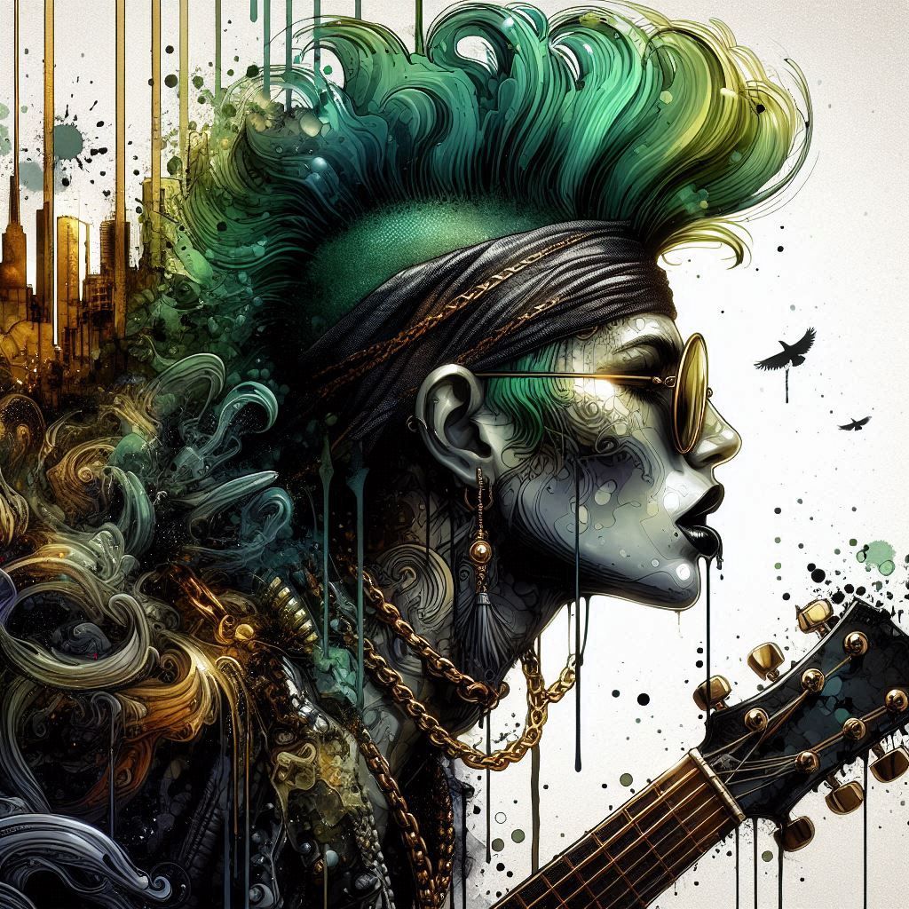 Ink splashes punk