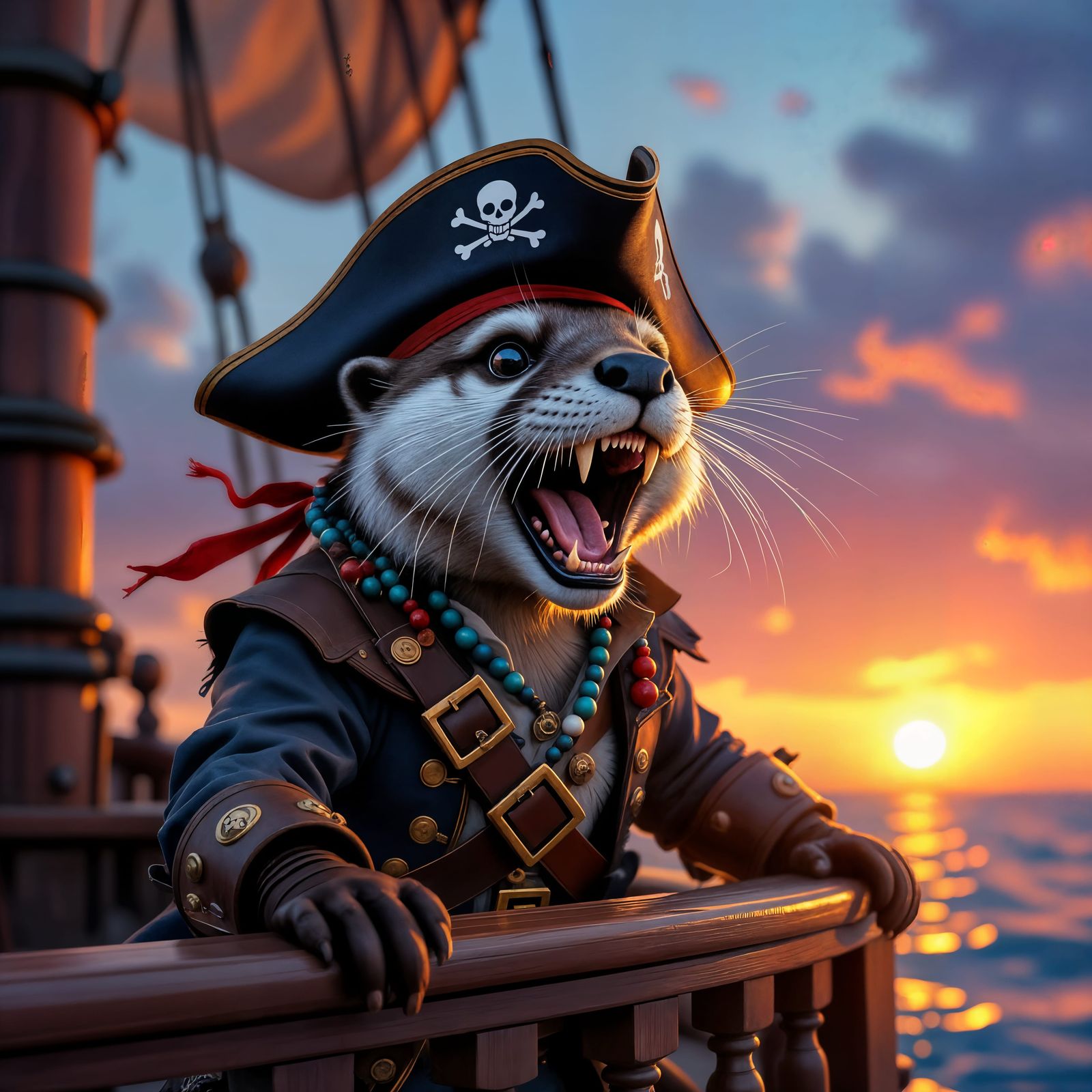 the otter pirate   by @Charlotti