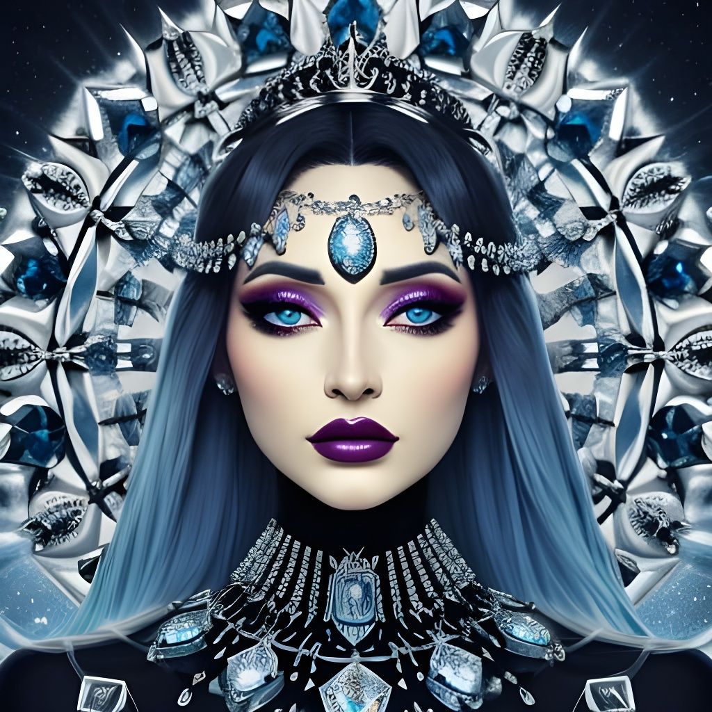 Stylized Diamond Eye Design