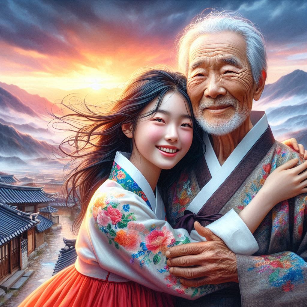 Daughter and Grandfather