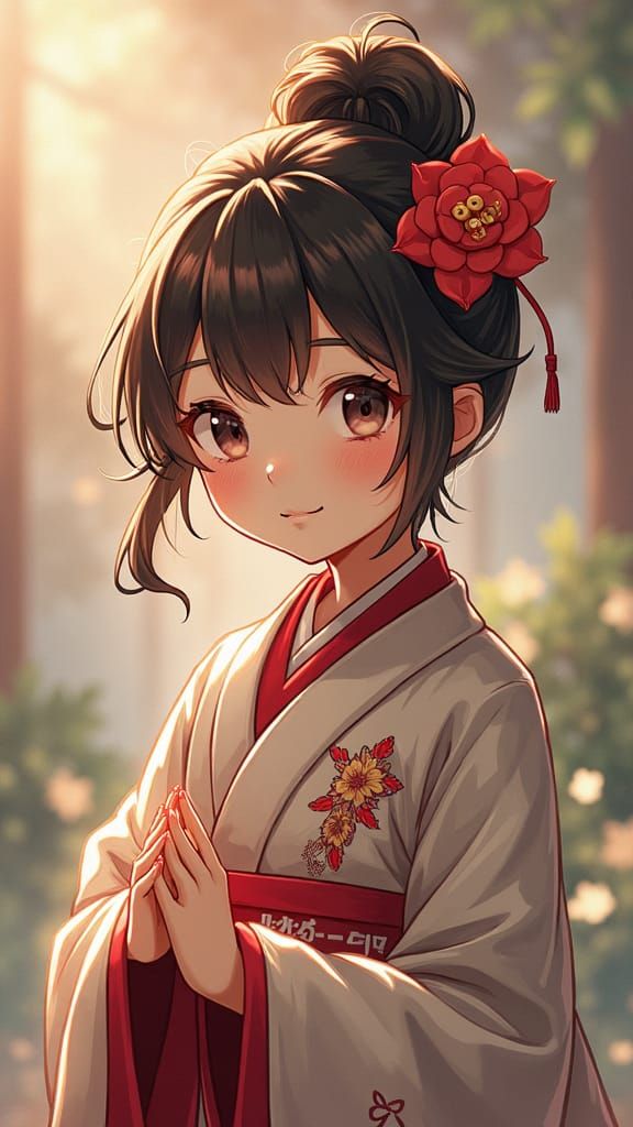 Man Running from Tsunami with Glowing Finger