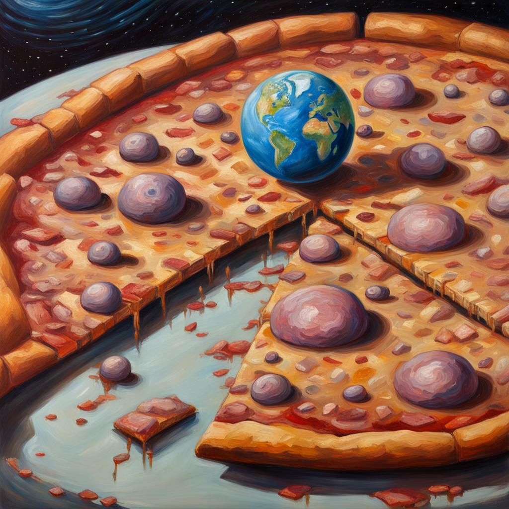 Pizza Universe AI Generated Artwork NightCafe Creator