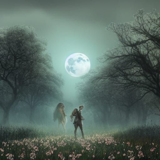 standing in a field