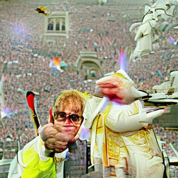 Elton John fisting the pope