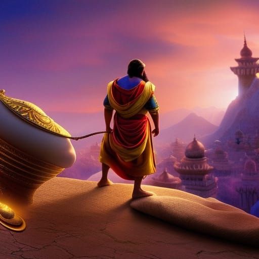 Aladdin and magic lamp