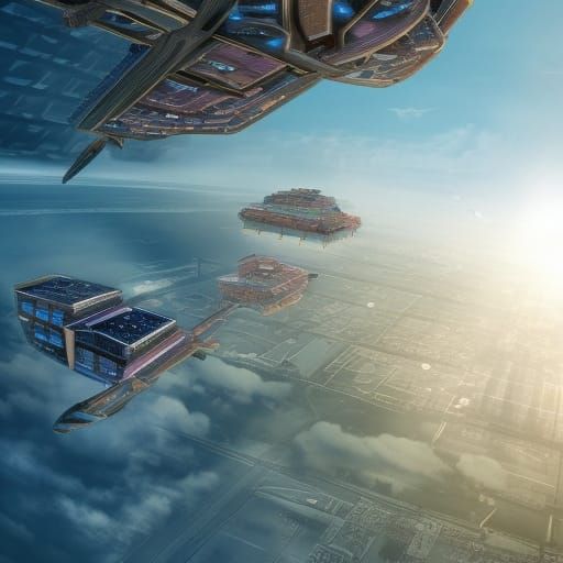 A flying city