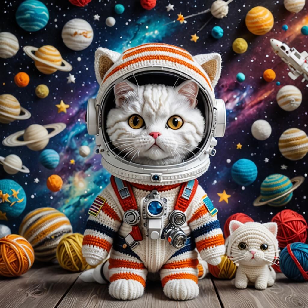 Space Kitty - AI Generated Artwork - NightCafe Creator