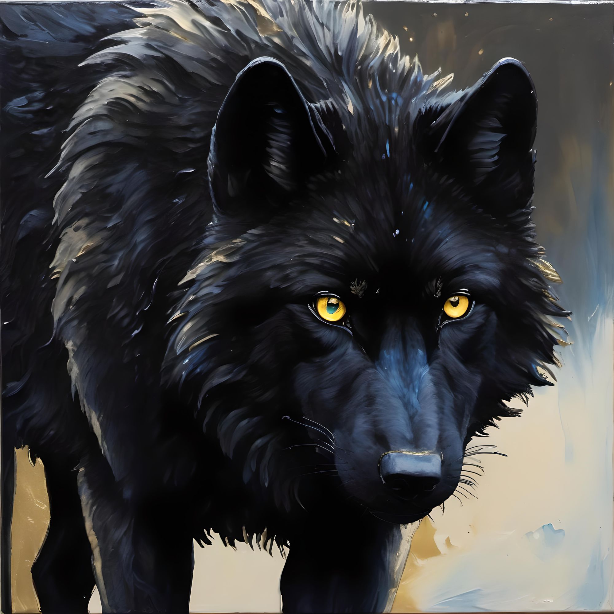 Golden Eyed Wolf