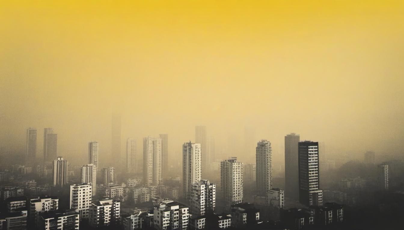 A city in the smog - AI Generated Artwork - NightCafe Creator