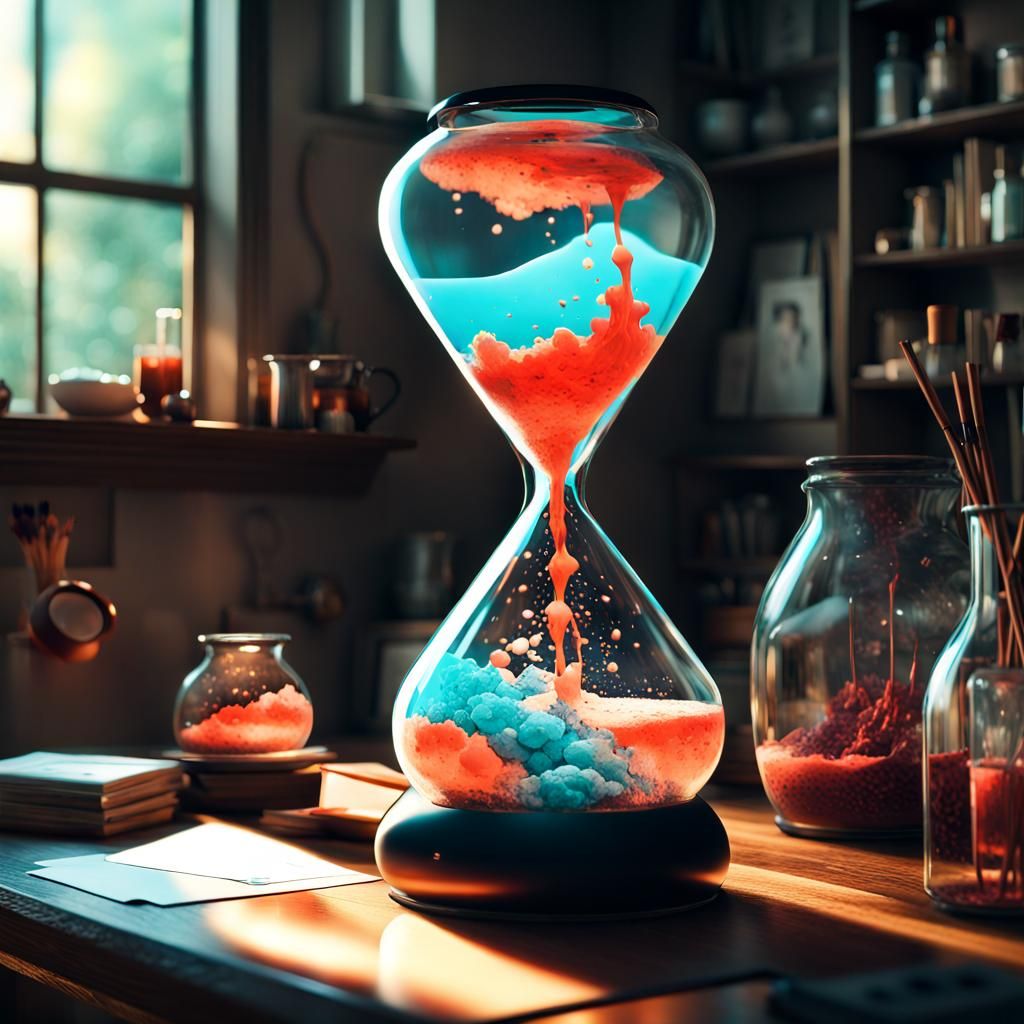 Hourglass Lava lamp  by @Ale