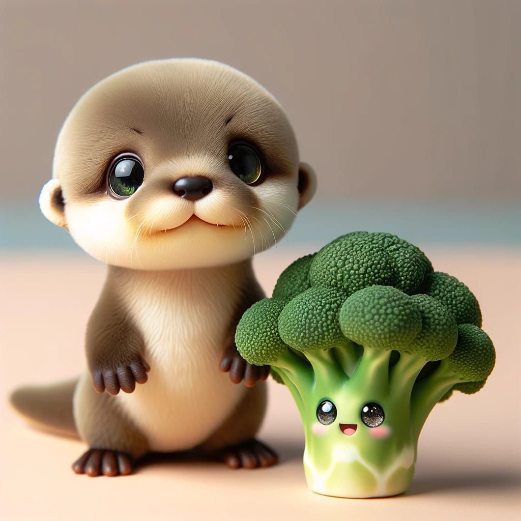 chibi strawberry broccoli