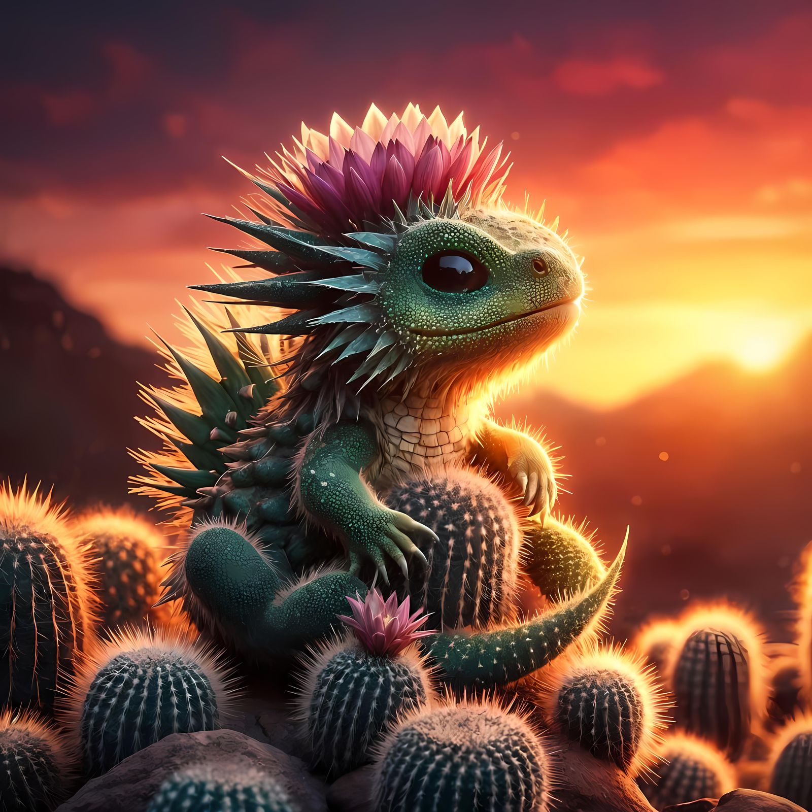 Cactus Flower Dragon