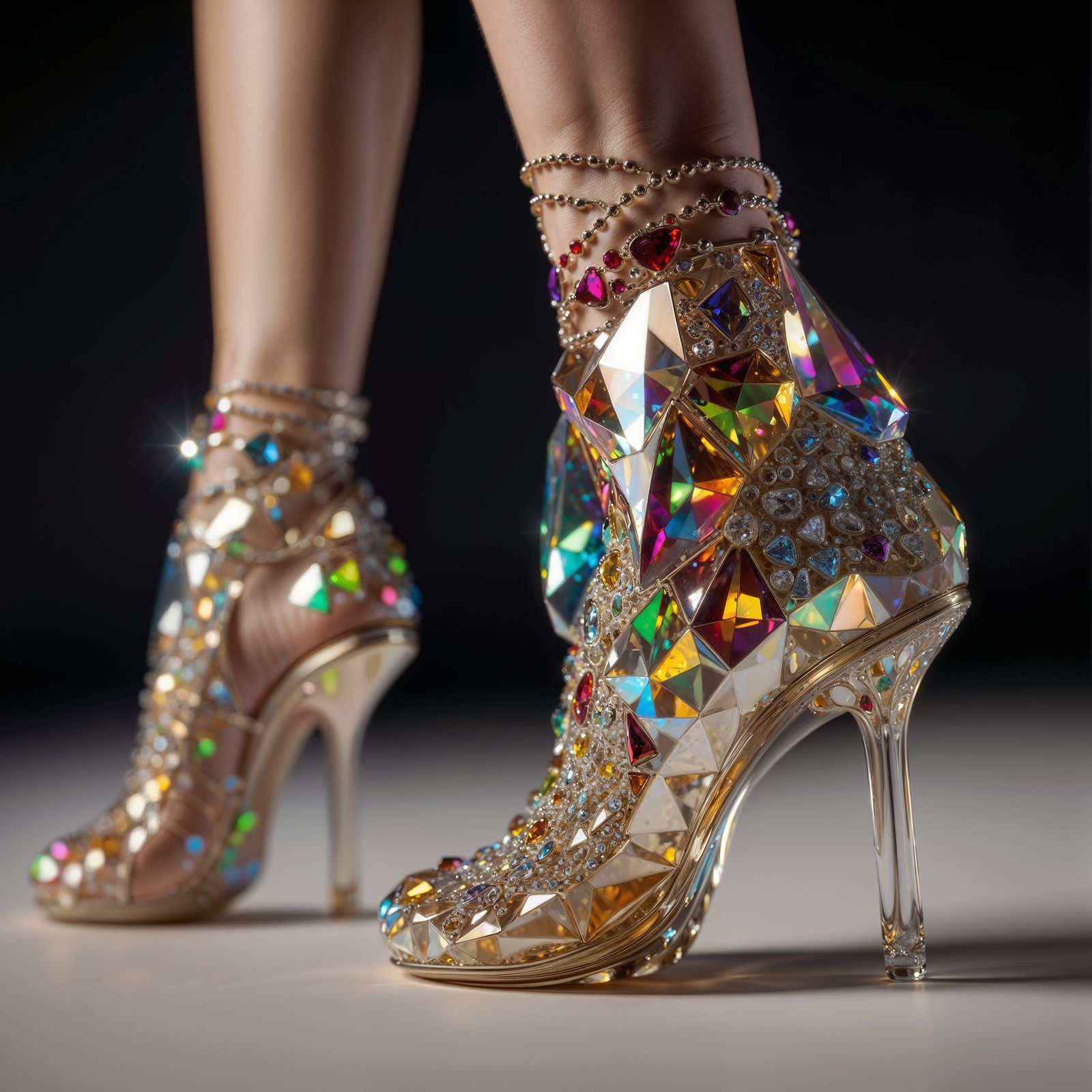 Crystallized Diamond Shoe/Heel