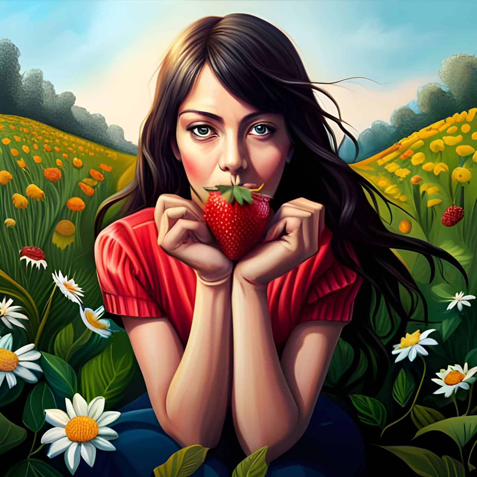 Let me take you down
'Cause I'm going to strawberry fields
Nothing is real
And nothing to get hung about
Strawberry ...  by @NewAgerJul