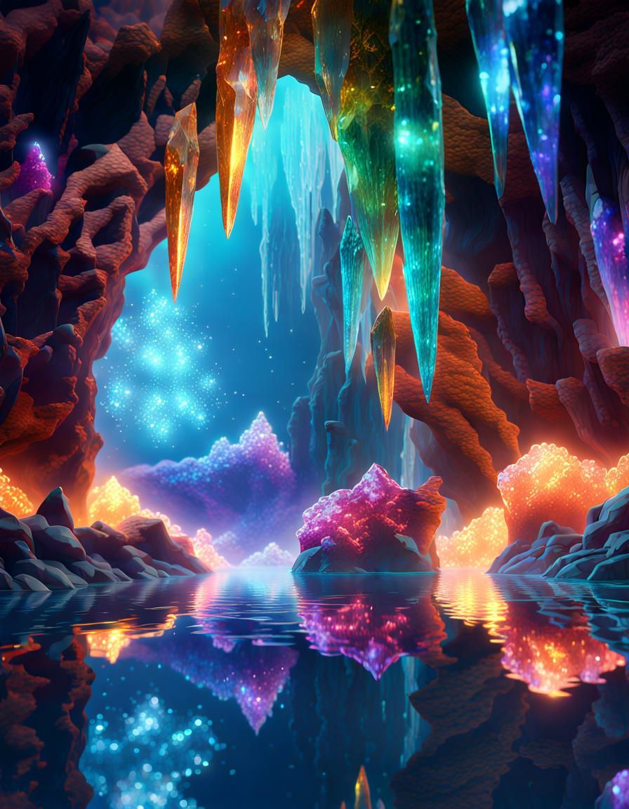 Gemstone Caves 2  by @Jikan