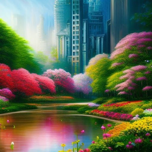 Gardens - AI Generated Artwork - NightCafe Creator